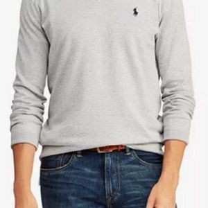 2 Men’s POLO V Neck Sweaters,  Black & Gray